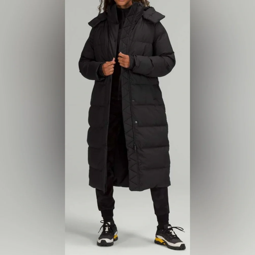 NWOT Lululemon Wunder Puff Long Jacket Black